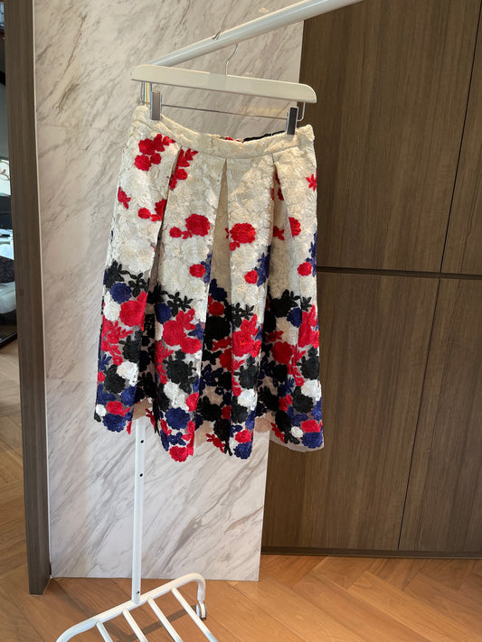 Desigual Heavy Floral Skirt (38)