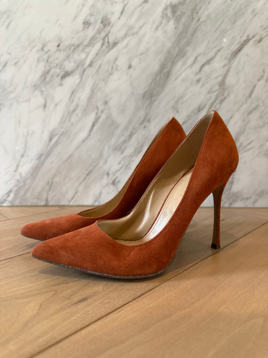 Sergio Rossi Suede Heels (36.5)