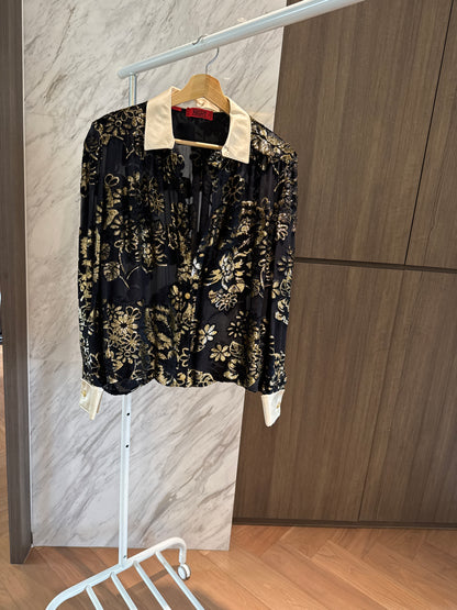 Valentino Gold Floral Shirt (10)