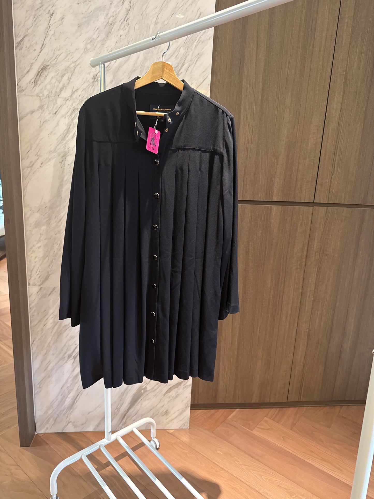 Vanessa Seward Pleated Shirt (42)