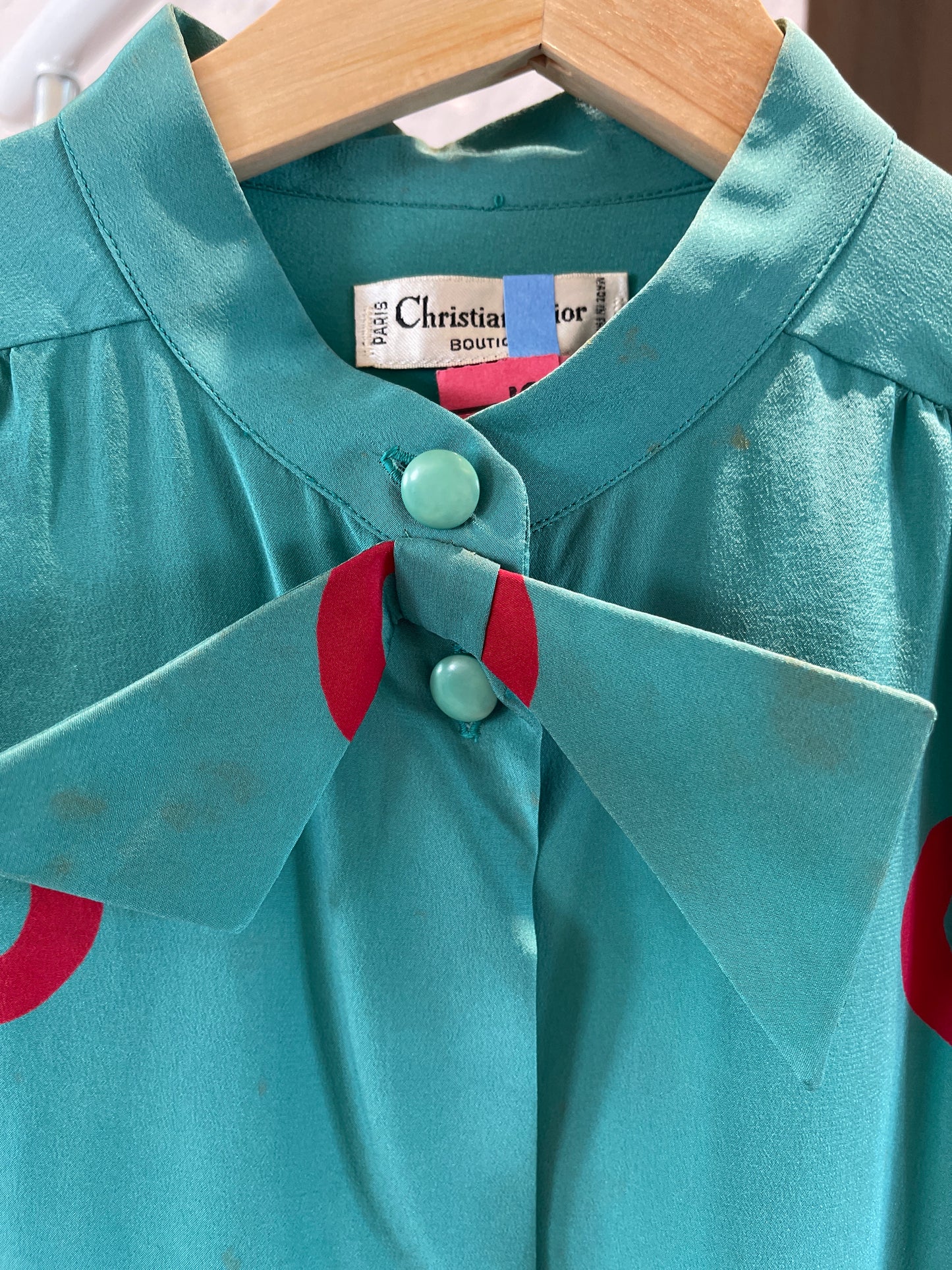 Christian Dior Bow Tie Shirt (S)